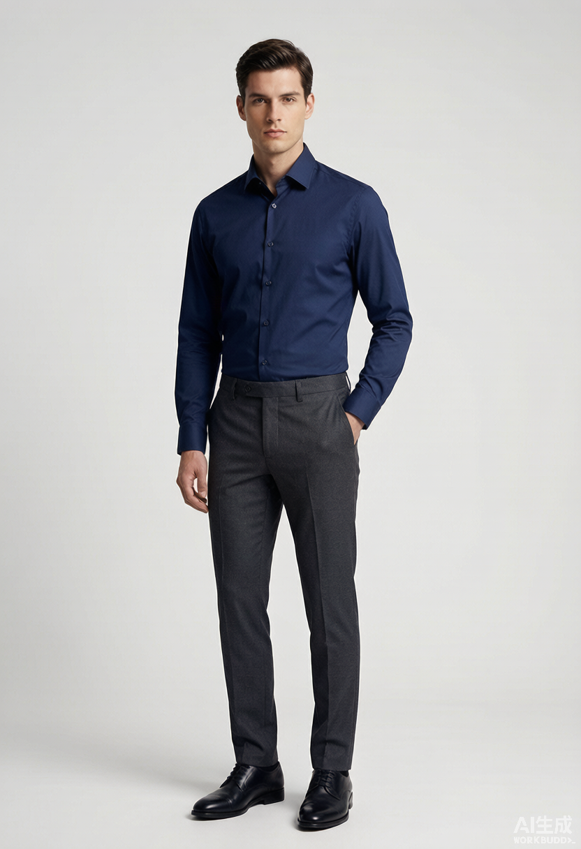 HUGO Jason Slim Fit Formal Shirt Navy – Bild 6