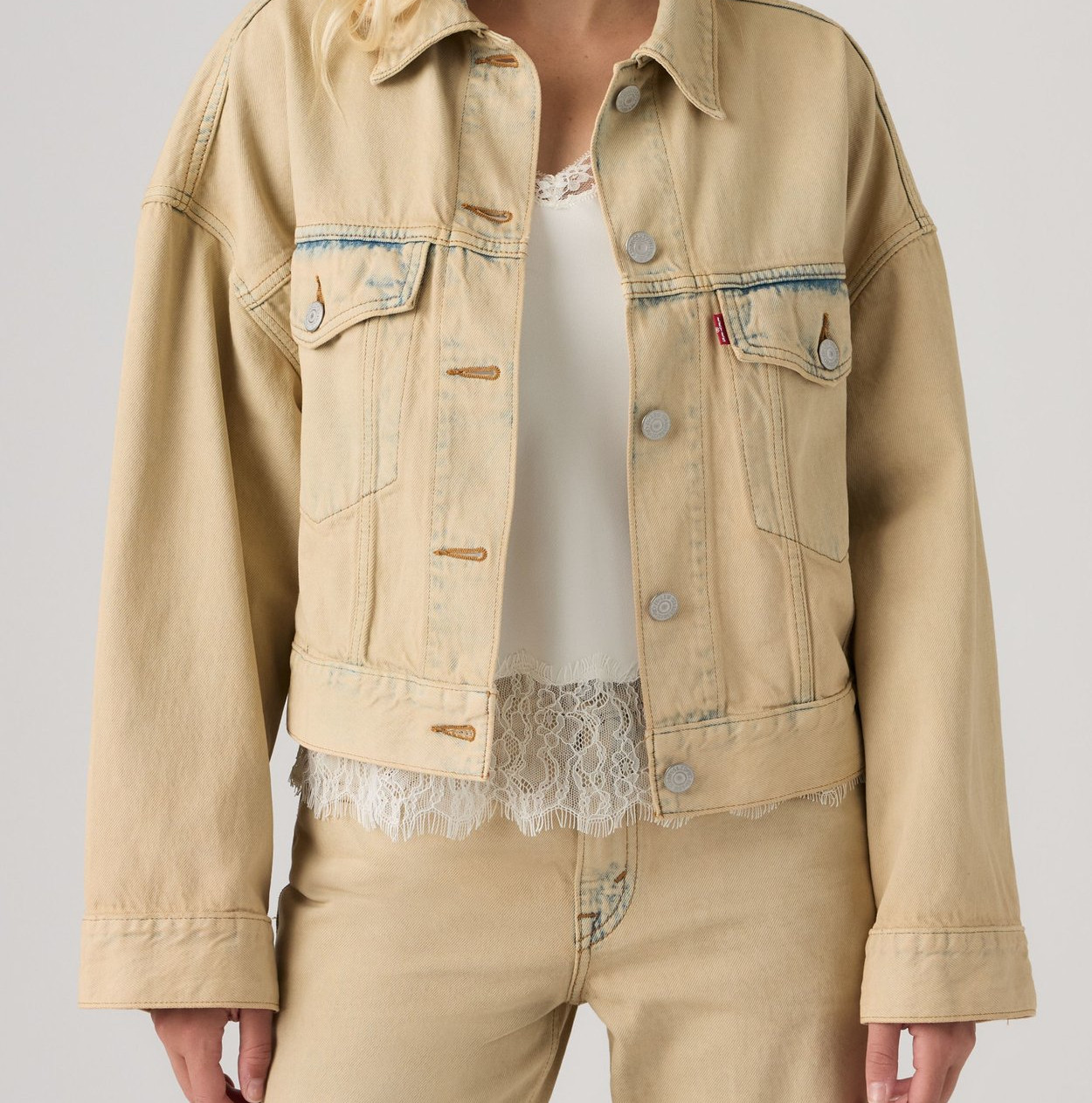Levi's LOOSE CROP TRUCKER - Denim Jacket - new hire – Bild 3
