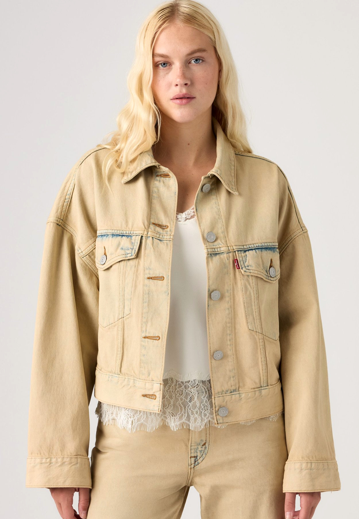 Levi's LOOSE CROP TRUCKER - Denim Jacket - new hire – Bild 5