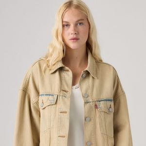 Levi's LOOSE CROP TRUCKER - Denim Jacket - new hire