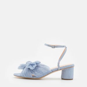 Loeffler Randall DAHLIA BOW LOW HEEL - Sandals - blue