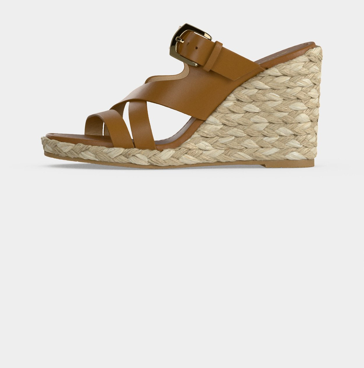 Stuart Weitzman SAI WEDGE - Heeled Mules - boho tan – Bild 3