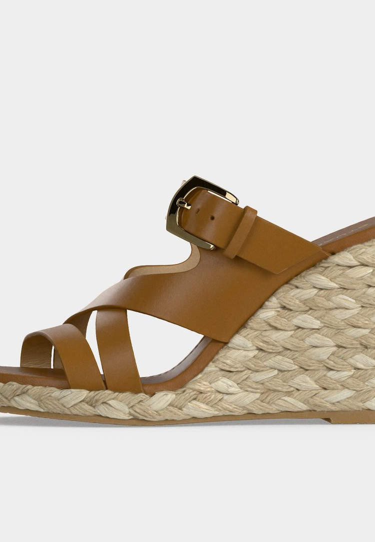 Stuart Weitzman SAI WEDGE - Heeled Mules - boho tan – Bild 4