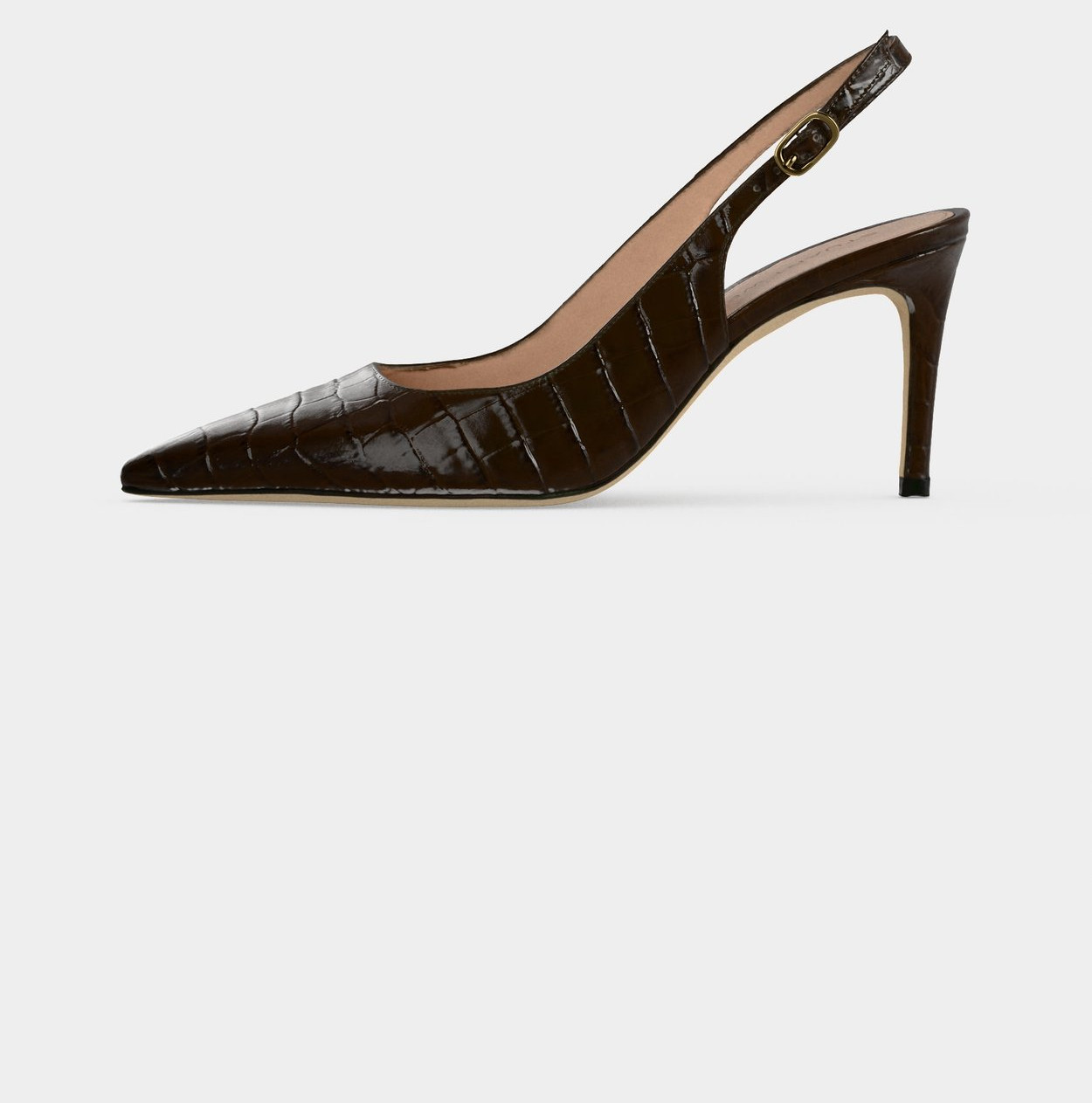 Stuart Weitzman POWER SLINGBACK 75 - High Heels - walnut – Bild 3