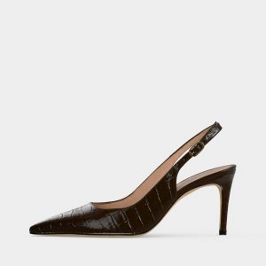 Stuart Weitzman POWER SLINGBACK 75 - High Heels - walnut