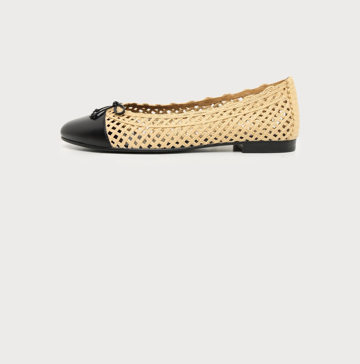 Tory Burch CAP-TOE BALLET - Ballerina Shoes - natural/black - Image 3