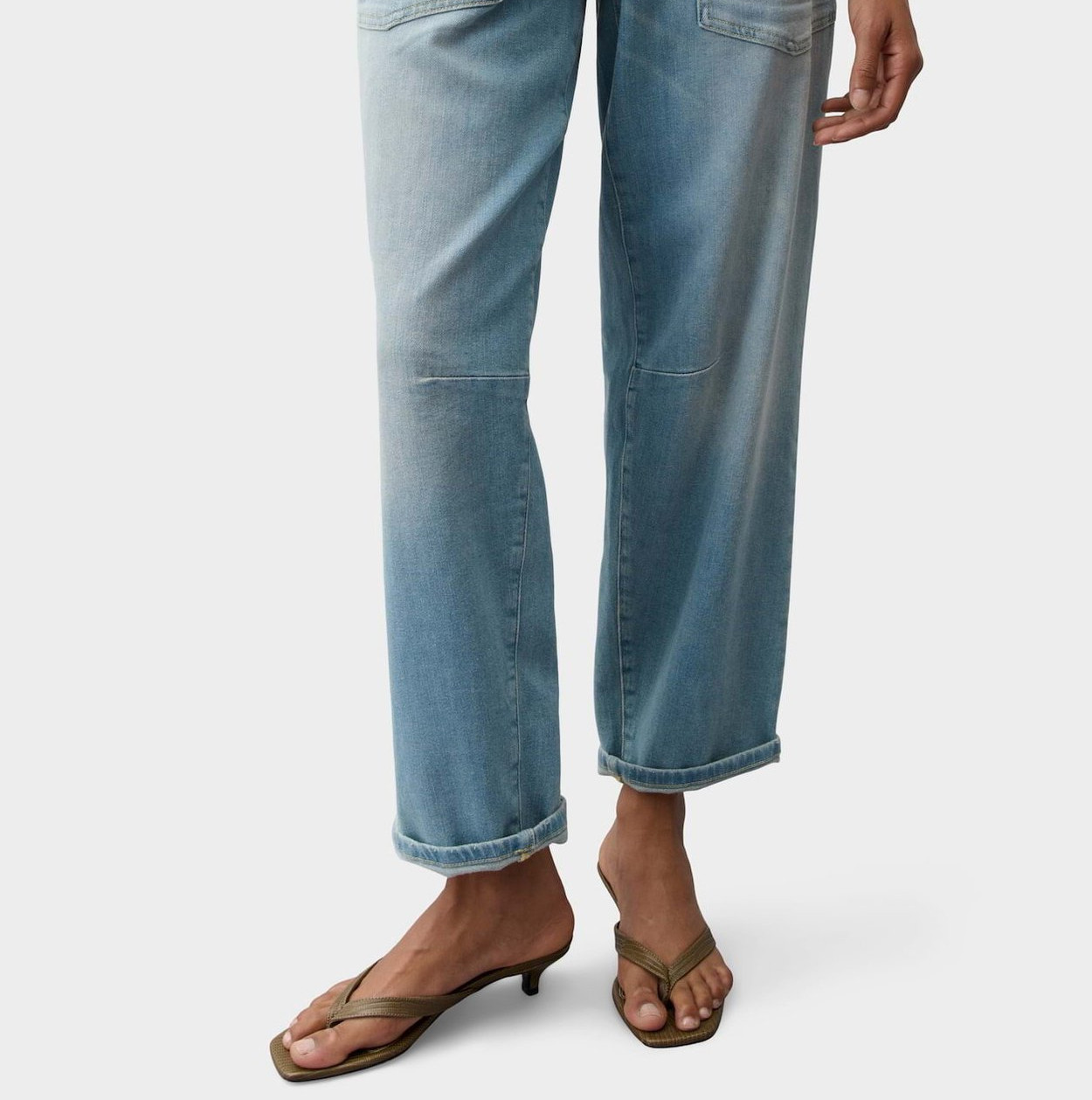 OPUS PANTS BARREL MELLY BREEZE - Wide Leg Jeans - light blue – Bild 3