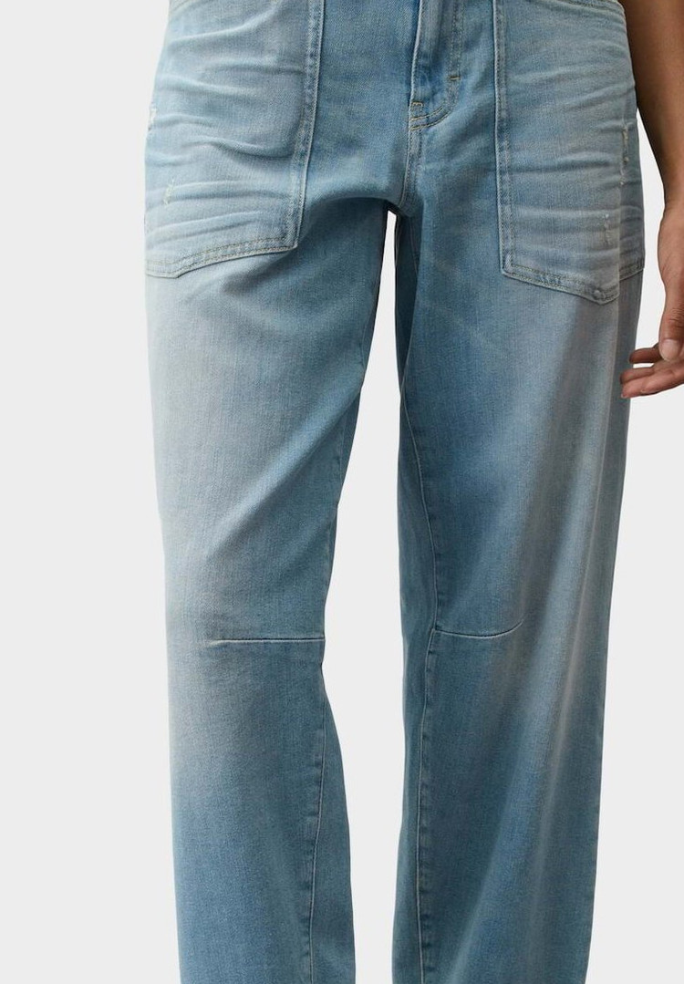 OPUS PANTS BARREL MELLY BREEZE - Wide Leg Jeans - light blue – Bild 4