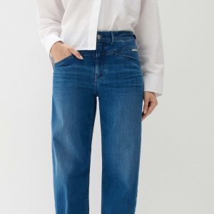 OPUS PANTS MID RISE OVALES BEIN - Relaxed Fit Jeans - mid blue