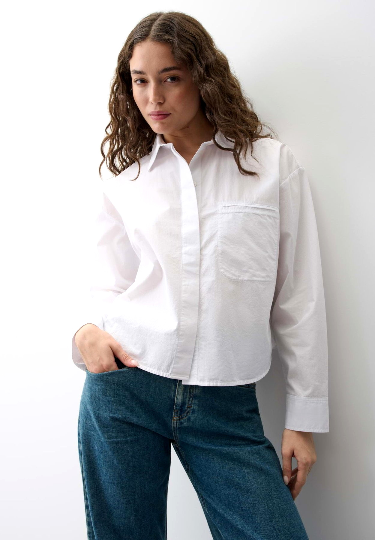 OPUS PANTS LANGARMBLUSE FEMI - Button-Down Blouse - white – Bild 5