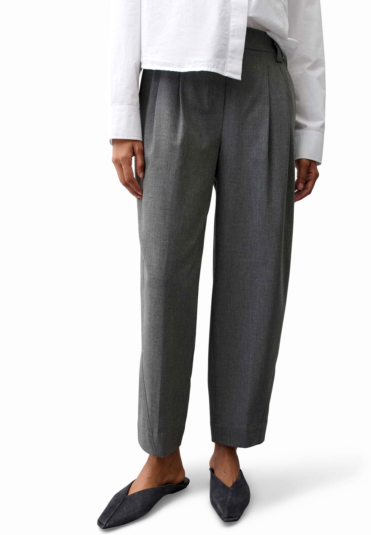 OPUS PANTS CITY PANTS METTA - Trousers - quiet grey - Image 5