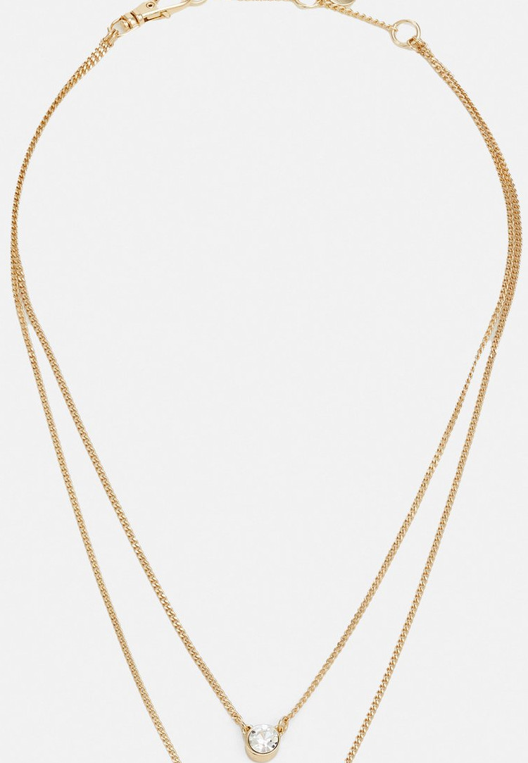DKNY DOUBLE PENDANT - Necklace - black/gold-coloured – Bild 4