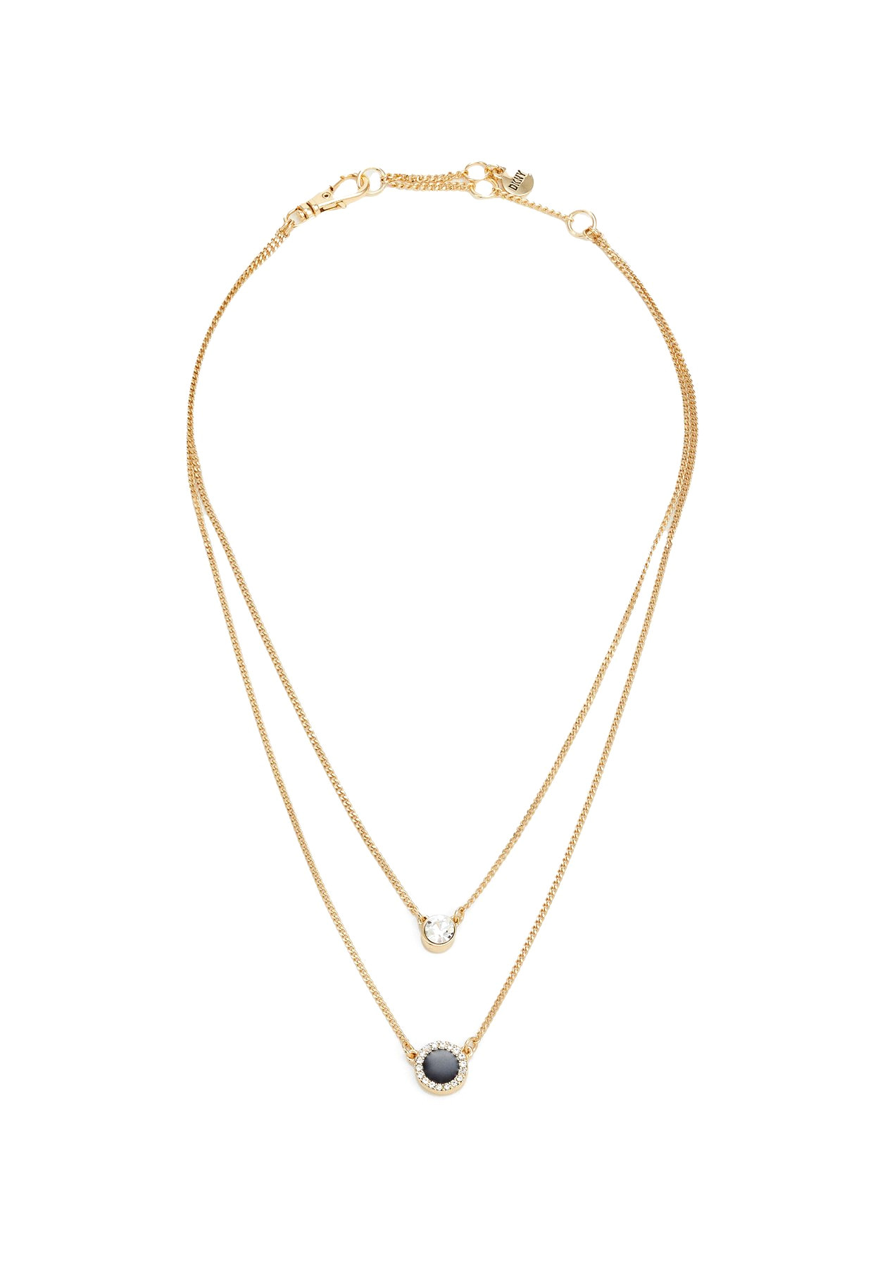DKNY DOUBLE PENDANT - Necklace - black/gold-coloured – Bild 5