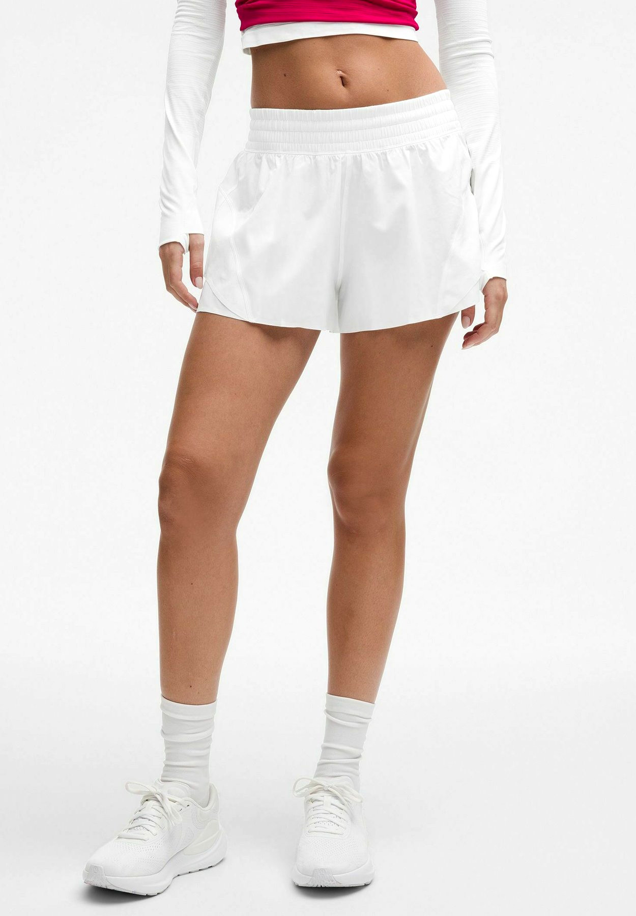 lululemon SHAKE IT OUT HIGH-RISE RUN 6CM - Sports Shorts - white – Bild 5