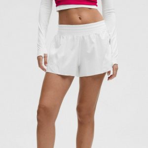 lululemon SHAKE IT OUT HIGH-RISE RUN 6CM - Sports Shorts - white