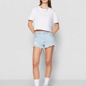 Urban Classics LADIES SHORT OVERSIZED TEE – Basic T-Shirt – White